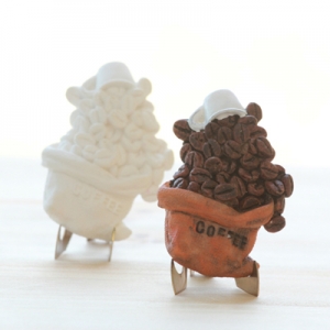 커피주머니 2 미니어쳐 석고방향제 디자인 캔들 양초 도자기 케이크 초콜릿 수제 실리콘 몰드