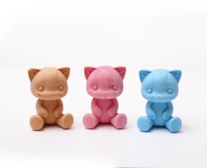 2D 가죽 고양이 실리콘몰드  석고방향제 디자인 캔들 도자기 케이크 초콜릿 세라믹 몰드